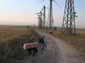 Road, wind power, western Crimea