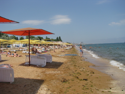 Вид на пляж. Феодосия
