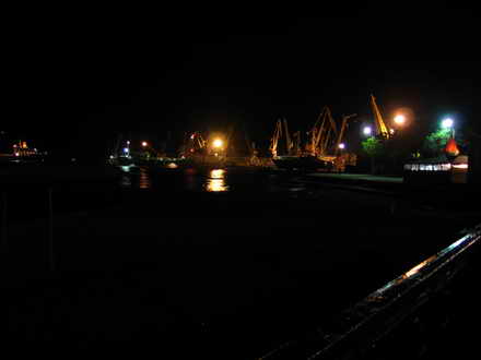 Ночные аттракционы порта