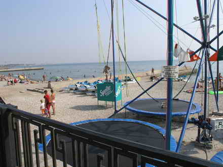 Beach fun - trampoline