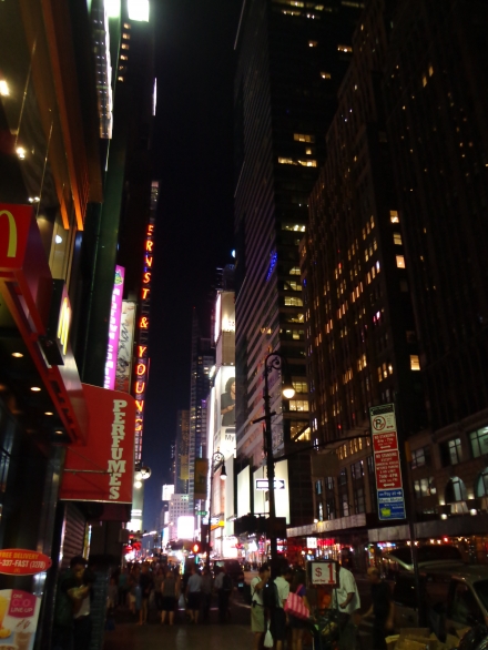 Evening streets of Manhattan